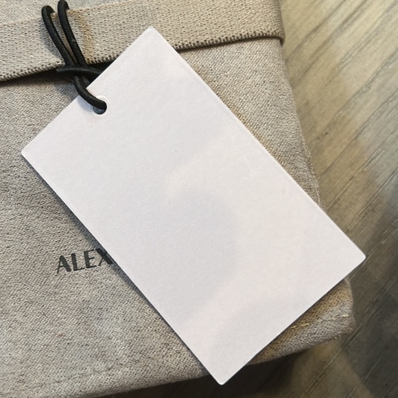 Alexis Bittar Gray Suede Gift Bag Jewelry Pouch Storage with tag 4.5x3.5x1.5” - Picture 4 of 5